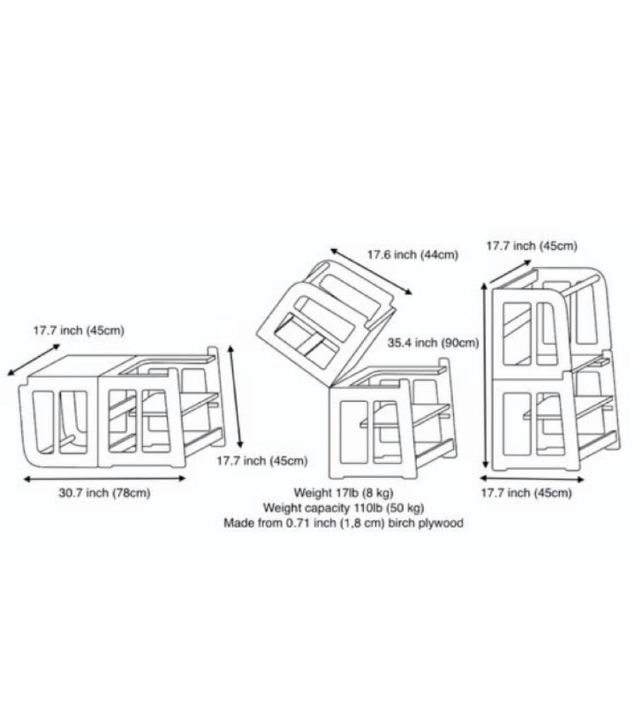 2-in-1 Montessori Learning Tower & Desk