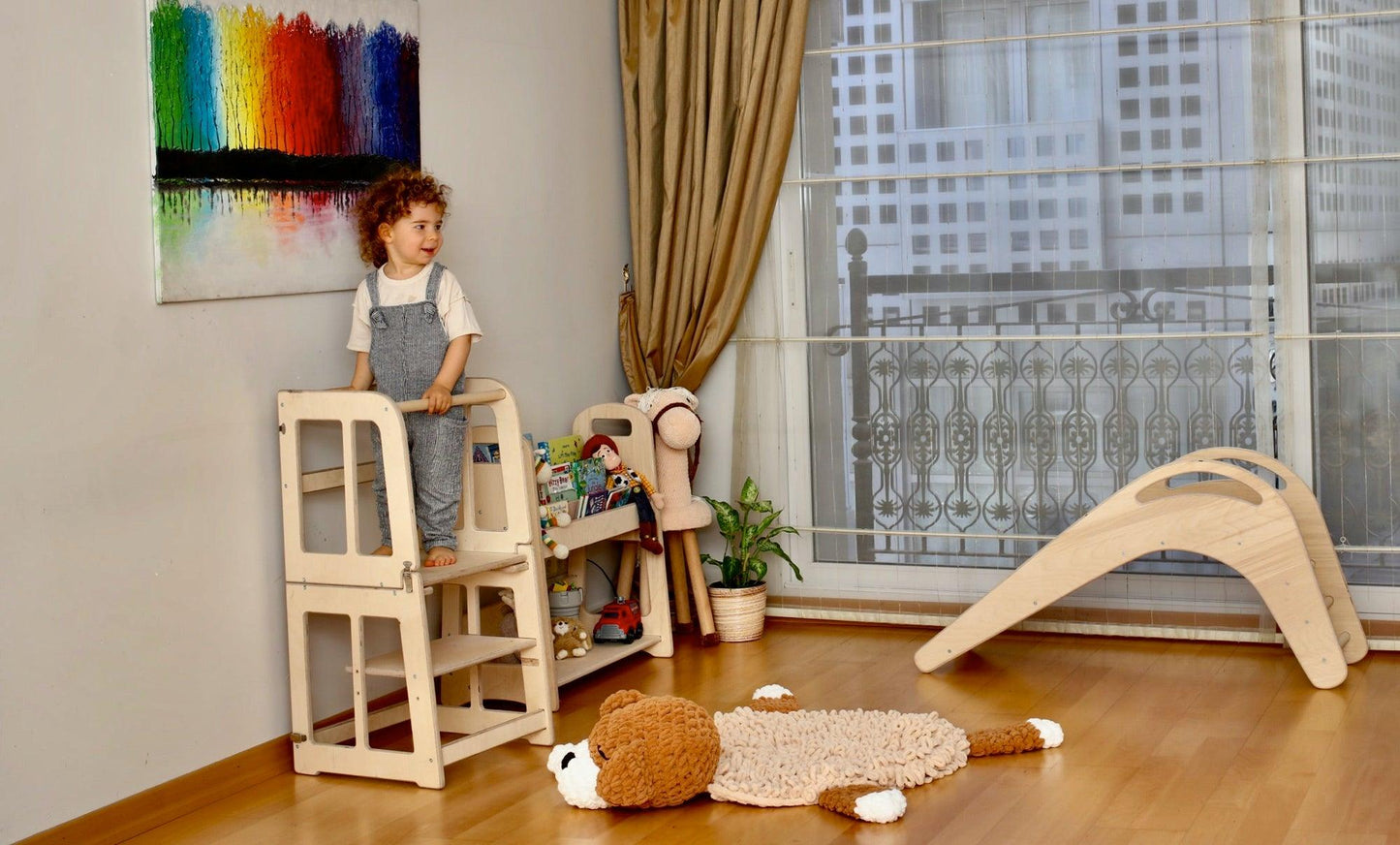 2-in-1 Montessori Learning Tower & Desk