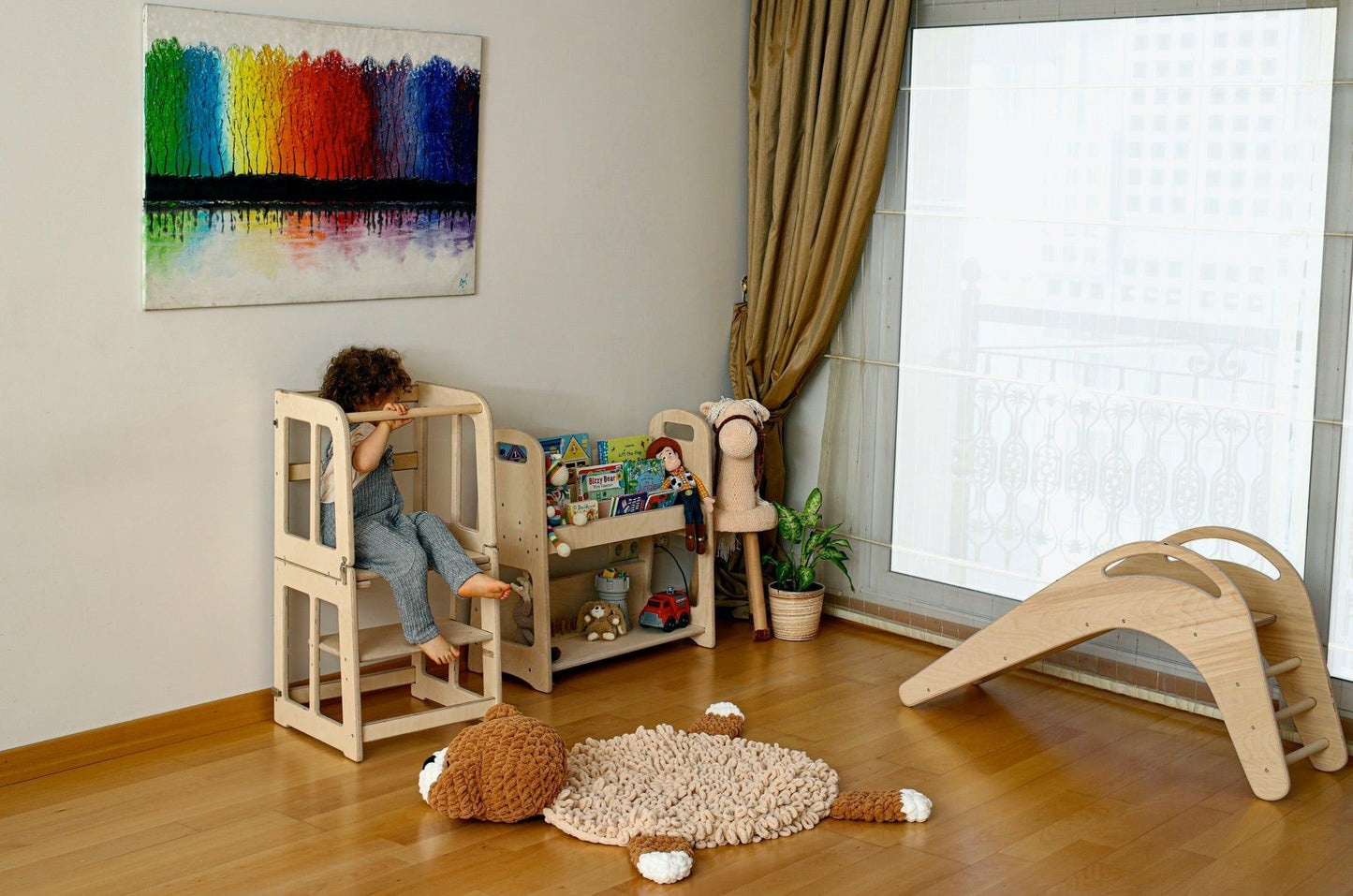 2-in-1 Montessori Learning Tower & Desk
