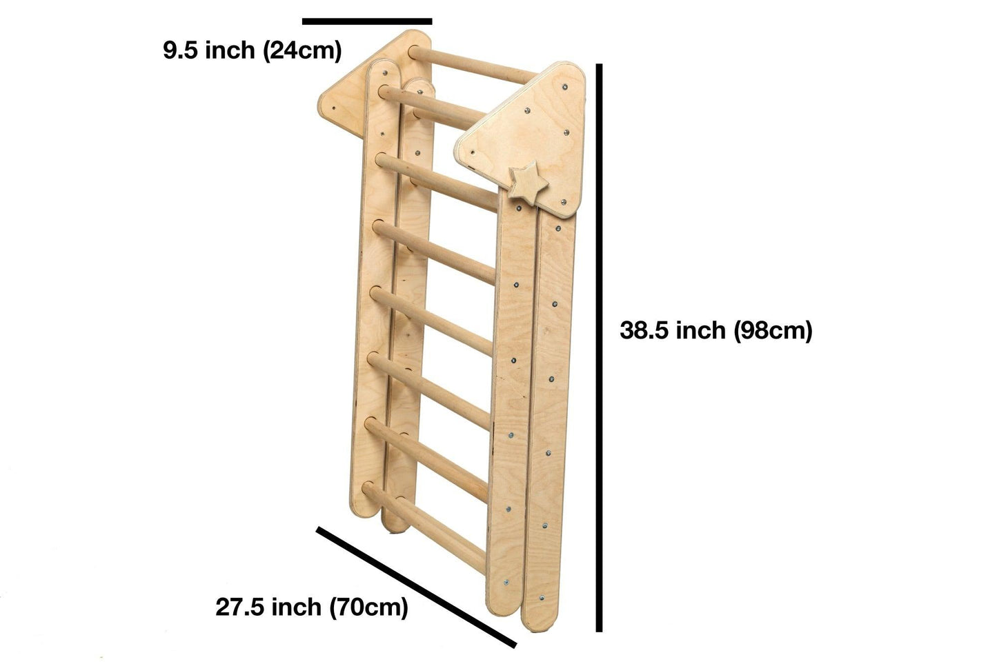 3-Piece Climbing Set: Pikler Triangle, Climbing Arch & Ramp